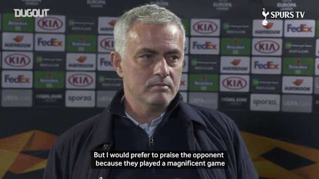Mourinho: We only blame ourselves, and praise our opponent